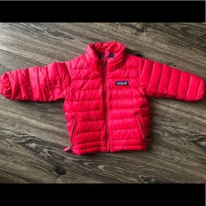 Patagonia 6-12 month jacket (bright pink)